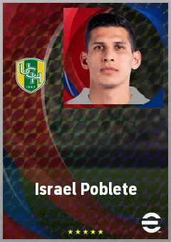 Israel Poblete eFootball 2026 player card, 70 OVR CMF