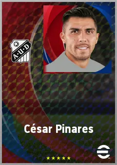 César Pinares eFootball 2026 player card, 71 OVR AMF
