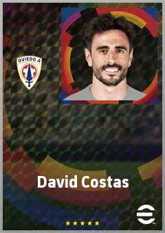 David Costas eFootball 2026 player card, 73 OVR CB
