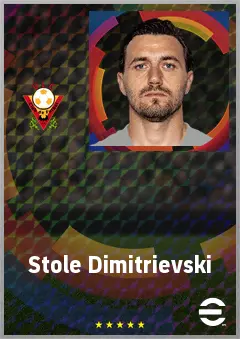 Stole Dimitrievski eFootball 2026 player card, 75 OVR GK