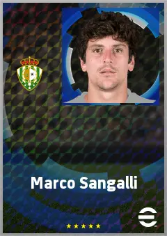 Marco Sangalli eFootball 2026 player card, 69 OVR RMF