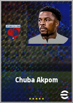 Chuba Akpom eFootball 2026 player card, 73 OVR SS