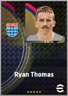 Ryan Thomas eFootball 2026 player card, 70 OVR CMF