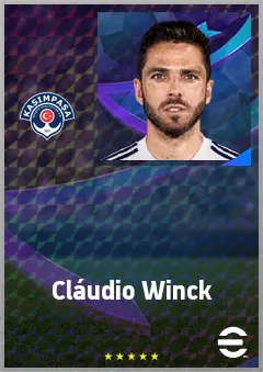 Cláudio Winck eFootball 2026 player card, 71 OVR RB