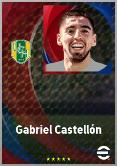 Gabriel Castellón eFootball 2026 player card, 74 OVR GK