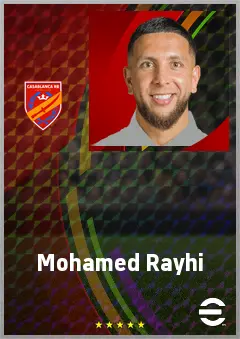Mohamed Rayhi eFootball 2026 player card, 68 OVR LWF