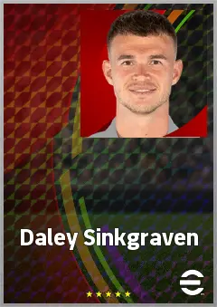 Daley Sinkgraven eFootball 2026 player card, 68 OVR LB