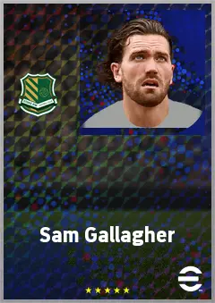 Sam Gallagher eFootball 2026 player card, 70 OVR CF