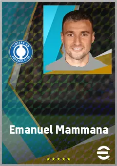 Emanuel Mammana eFootball 2026 player card, 75 OVR CB