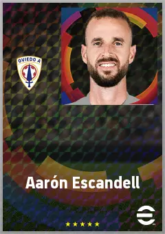 Aarón Escandell eFootball 2026 player card, 73 OVR GK