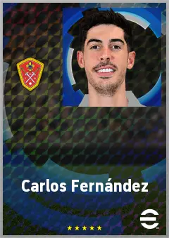Carlos Fernández eFootball 2026 player card, 71 OVR CF