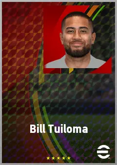 Bill Tuiloma eFootball 2026 player card, 71 OVR CB
