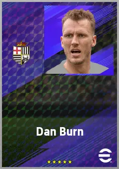 Dan Burn eFootball 2026 player card, 78 OVR CB