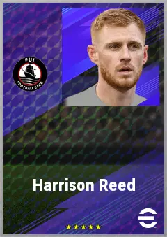 Harrison Reed eFootball 2026 player card, 75 OVR DMF