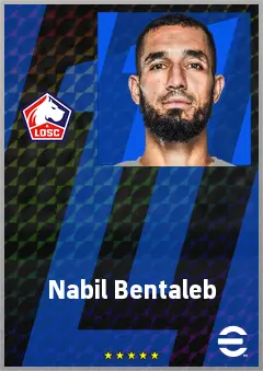 Nabil Bentaleb eFootball 2026 player card, 75 OVR CMF