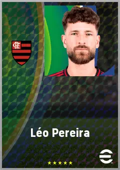 Léo Pereira eFootball 2026 player card, 77 OVR CB