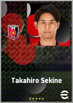 Sekine Takahiro eFootball 2026 player card, 69 OVR RMF