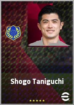 Taniguchi Shogo eFootball 2026 player card, 72 OVR CB