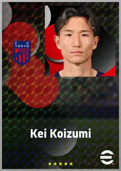 Koizumi Kei eFootball 2026 player card, 70 OVR DMF