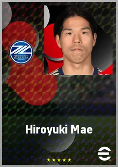 Mae Hiroyuki eFootball 2026 player card, 68 OVR DMF