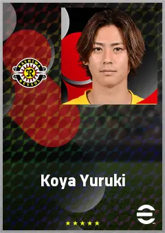 Yuruki Koya eFootball 2026 player card, 69 OVR LWF