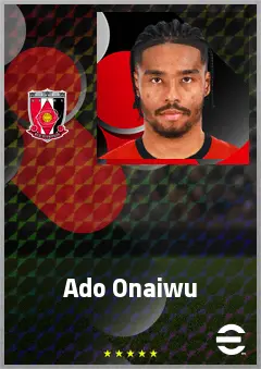 Onaiwu Ado eFootball 2026 player card, 71 OVR CF
