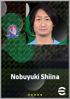 Shiina Nobuyuki eFootball 2026 player card, 65 OVR CMF