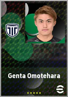 Omotehara Genta eFootball 2026 player card, 65 OVR AMF