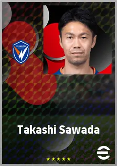 Sawada Takashi eFootball 2026 player card, 65 OVR AMF