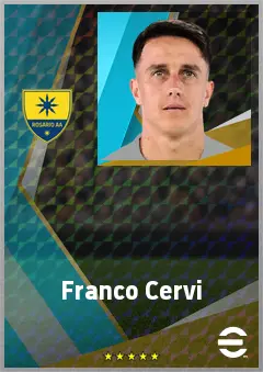 Franco Cervi eFootball 2026 player card, 71 OVR LMF