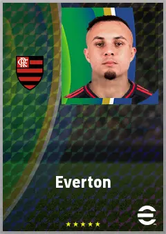 Everton eFootball 2026 player card, 75 OVR LWF