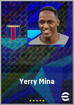 Yerry Mina eFootball 2026 player card, 75 OVR CB