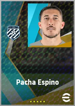 Pacha Espino eFootball 2026 player card, 72 OVR LB