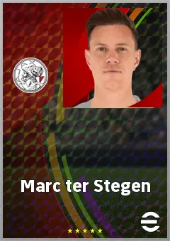 Marc ter Stegen eFootball 2026 player card, 80 OVR GK