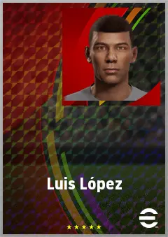 Luis López eFootball 2026 player card, 68 OVR GK