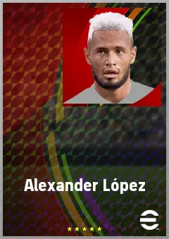Alexander López eFootball 2026 player card, 69 OVR AMF