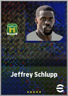 Jeffrey Schlupp eFootball 2026 player card, 73 OVR LB