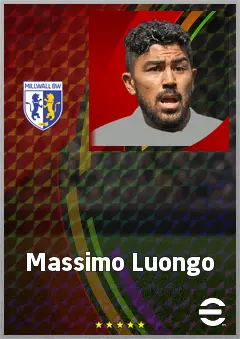 Massimo Luongo eFootball 2026 player card, 71 OVR DMF