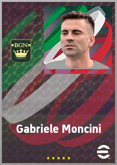 Gabriele Moncini eFootball 2026 player card, 71 OVR CF