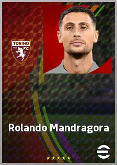Rolando Mandragora eFootball 2026 player card, 76 OVR DMF