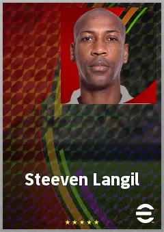 Steeven Langil eFootball 2026 player card, 70 OVR LWF