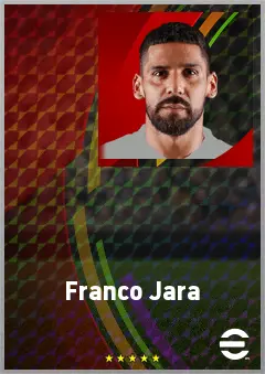 Franco Jara eFootball 2026 player card, 74 OVR CF