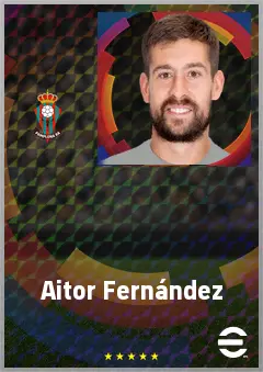 Aitor Fernández eFootball 2026 player card, 73 OVR GK