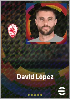 David López eFootball 2026 player card, 76 OVR CB