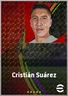 Cristián Suárez eFootball 2026 player card, 71 OVR CB