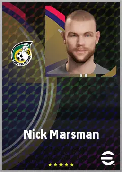 Nick Marsman eFootball 2026 player card, 67 OVR GK