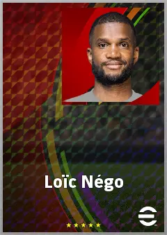 Loïc Négo eFootball 2026 player card, 72 OVR RB