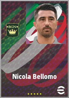 Nicola Bellomo eFootball 2026 player card, 67 OVR AMF