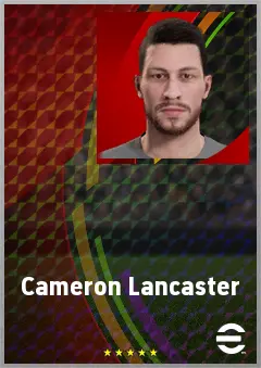 Cameron Lancaster eFootball 2026 player card, 70 OVR CF