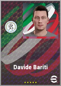 Davide Bariti eFootball 2026 player card, 68 OVR RMF